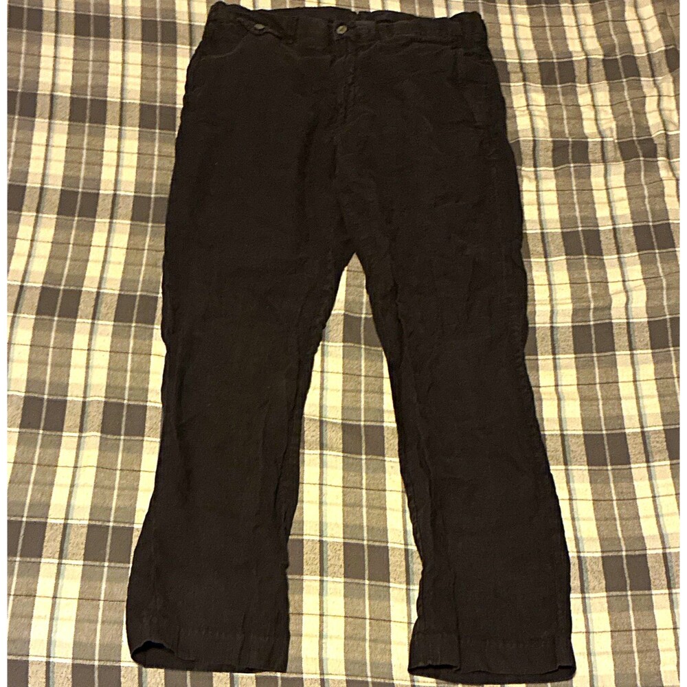 Polo Ralph Lauren Men’s Black Chino Straight Fit Flat Front Pants Pockets 30